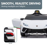 Kahuna Lamborghini Performante Kids Electric Ride On Car Remote Control by Kahuna - White - Extra Image