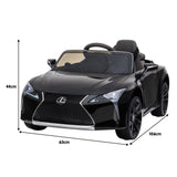 Kahuna Licensed Lexus LC 500 Kids Electric Ride On Car - Black - Top-Down View