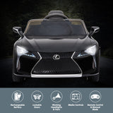 Kahuna Licensed Lexus LC 500 Kids Electric Ride On Car - Black - Rear View