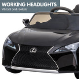Kahuna Licensed Lexus LC 500 Kids Electric Ride On Car - Black - Close-Up Angle