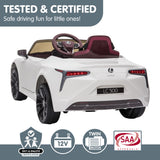 Kahuna Licensed Lexus Lc 500 Kids Electric Ride On Car - White - Extra Image