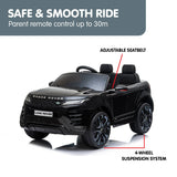 Kahuna Land Rover Licensed Kids Electric Ride On Car Remote Control - Black - Close-Up Angle