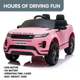 Kahuna Land Rover Licensed Kids Electric Ride On Car Remote Control - Pink - Rear View