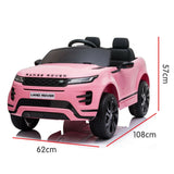 Kahuna Land Rover Licensed Kids Electric Ride On Car Remote Control - Pink - Low Angle
