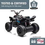 Kahuna MCL35 McLaren Toy Ride On Electric Quad Bike - Black - Rear View