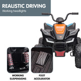 Kahuna MCL35 McLaren Toy Ride On Electric Quad Bike - Black - Low Angle
