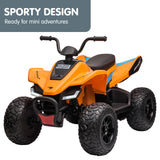 Kahuna Licensed MCL35 McLaren Kids Toy Ride On Electric Quad Bike - Orange - Side View