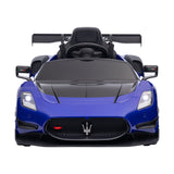 Kahuna Maserati MC20 GT2 Licensed Electric Kids Ride On Race Car Blue - Top-Down View