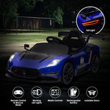 Kahuna Maserati MC20 GT2 Licensed Electric Kids Ride On Race Car Blue - 45-Degree Angle