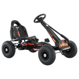 Kahuna G95 Kids Ride On Pedal-Powered Go Kart - Black - Side View