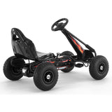Kahuna G95 Kids Ride On Pedal-Powered Go Kart - Black - Top-Down View