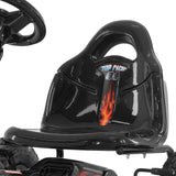 Kahuna G95 Kids Ride On Pedal-Powered Go Kart - Black - 45-Degree Angle