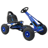 Kahuna G95 Kids Ride On Pedal Go Kart - Blue - Side View