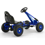 Kahuna G95 Kids Ride On Pedal Go Kart - Blue - Top-Down View