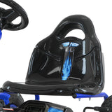 Kahuna G95 Kids Ride On Pedal Go Kart - Blue - 45-Degree Angle