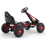 Kahuna G95 Kids Ride On Pedal-Powered Go Kart  - Red - Top-Down View