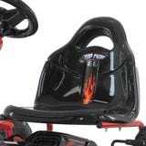 Kahuna G95 Kids Ride On Pedal-Powered Go Kart  - Red - 45-Degree Angle
