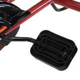 Kahuna G95 Kids Ride On Pedal-Powered Go Kart  - Red - Close-Up Angle
