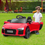 Kahuna R8 Spyder Audi Licensed Kids Electric Ride On Car Remote Control - Red - Rear View