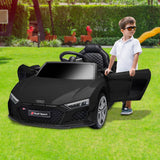 Kahuna Audi Sport Licensed Kids Electric Ride On Car Remote Control - Black - Low Angle