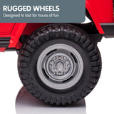 Kahuna Licensed Toyota FJ-40 Electric Kids Ride On Car by Kahuna - Red - Close-Up Angle