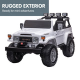 Kahuna Licensed Toyota FJ-40 Kids Ride On Electric Toy Car 80W - White - Extra Image