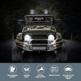 Kahuna Authorised Toyota FJ Cruiser Kids Electric Ride On Car - Green - Close-Up Angle