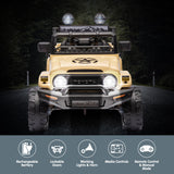 Kahuna Authorised Toyota Fj Cruiser Kids Electric Ride On Car - Khaki - Rear View