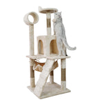 Furtastic 135cm Cat Tree Scratching Post - Beige, image 2