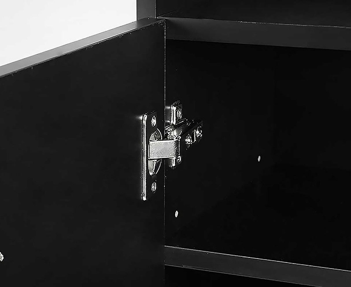 Sarantino 21 Pairs Shoe Cabinet Rack Storage Organiser 80 x 30 x 90cm in Black