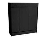 Sarantino 21 Pairs Shoe Cabinet Rack Storage Organiser 80 x 30 x 90cm in Black - 45-Degree Angle
