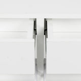 Sarantino 24 Pairs Shoe Cabinet Storage White Drawers Chest 1200 x 240 x 920 in White