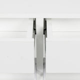 Sarantino 24 Pairs Shoe Cabinet Storage White Drawers Chest 1200 x 240 x 920 in White - Top-Down View