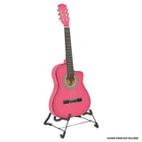 Karrera Kids Cutaway Acoustic Guitar - Pink 34 inch