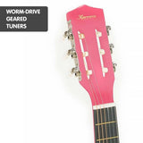Karrera Kids Cutaway Acoustic Guitar - Pink 34 inch
