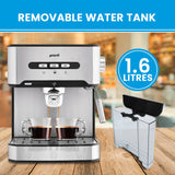 Pronti 1.6L Automatic Espresso Maker with Integrated Milk Frother - Rear View