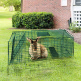 Klika Humane Live Animal Trap Possum Rat Rabbit Hare Catcher Folding Cage - Front View