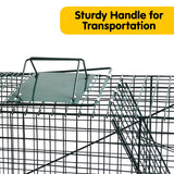 Klika Humane Live Animal Trap Possum Rat Rabbit Hare Catcher Folding Cage - Close-Up Angle