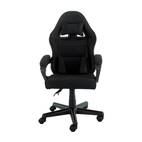 Sarantino Antre Kids Study Gaming Chair Black Adjustable Computer Desk Seat Racing Inspired-look With Adjustable Height Ergonomic Back Support Padded