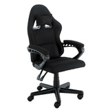 Sarantino Antre Kids Study Gaming Chair Black Adjustable Computer Desk Seat Racing Inspired-look With Adjustable Height Ergonomic Back Support Padded Armrests
