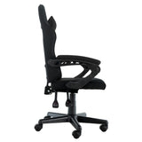 Sarantino Antre Kids Study Gaming Chair Black Adjustable Computer Desk Seat Racing Inspired-look With Adjustable Height Ergonomic Back Support Padded Armrests - 45-Degree Angle