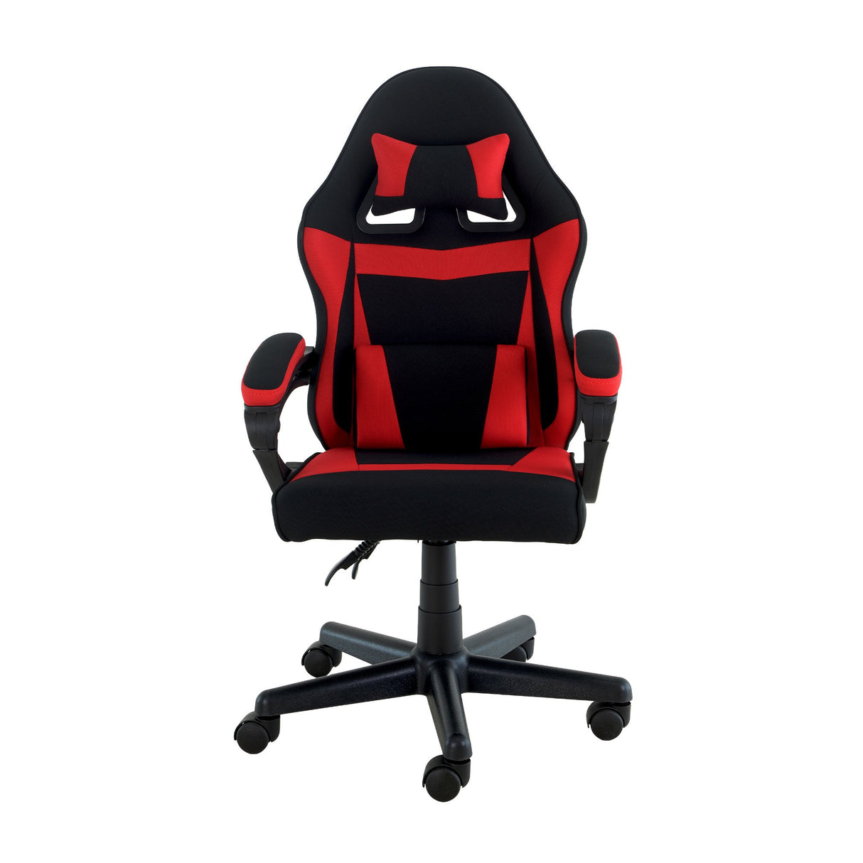 Sarantino Antre Kids Study Gaming Chair Black Red Computer Desk Seat Adjustable Height Ergonomic Back Support Padded Armrests