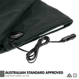 Laura Hill Heated Electric Car Blanket 150x110cm 12v - Black - Rear View