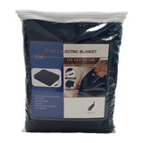 Laura Hill Heated Electric Car Blanket 150x110cm 12V - Navy Blue - Side View