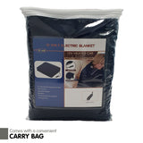 Laura Hill Heated Electric Car Blanket 150x110cm 12V - Navy Blue - Rear View