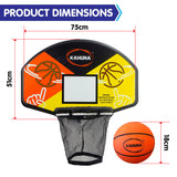 Kahuna Trampoline Led Basketball Hoop Set With Light-up Ball - 45-Degree Angle