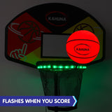 Kahuna Trampoline Led Basketball Hoop Set With Light-up Ball - Close-Up Angle