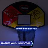 Kahuna Trampoline Led Basketball Hoop Set With Light-up Ball - Low Angle