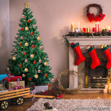 Luxurious 2.4m Christabelle Green Faux Christmas Tree - 1500 Lush Tips for Festive Decor - Extra Image
