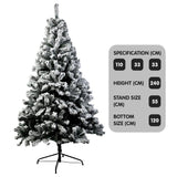 Snowy Elegance 2.4m Christmas Tree with 1500 Tips